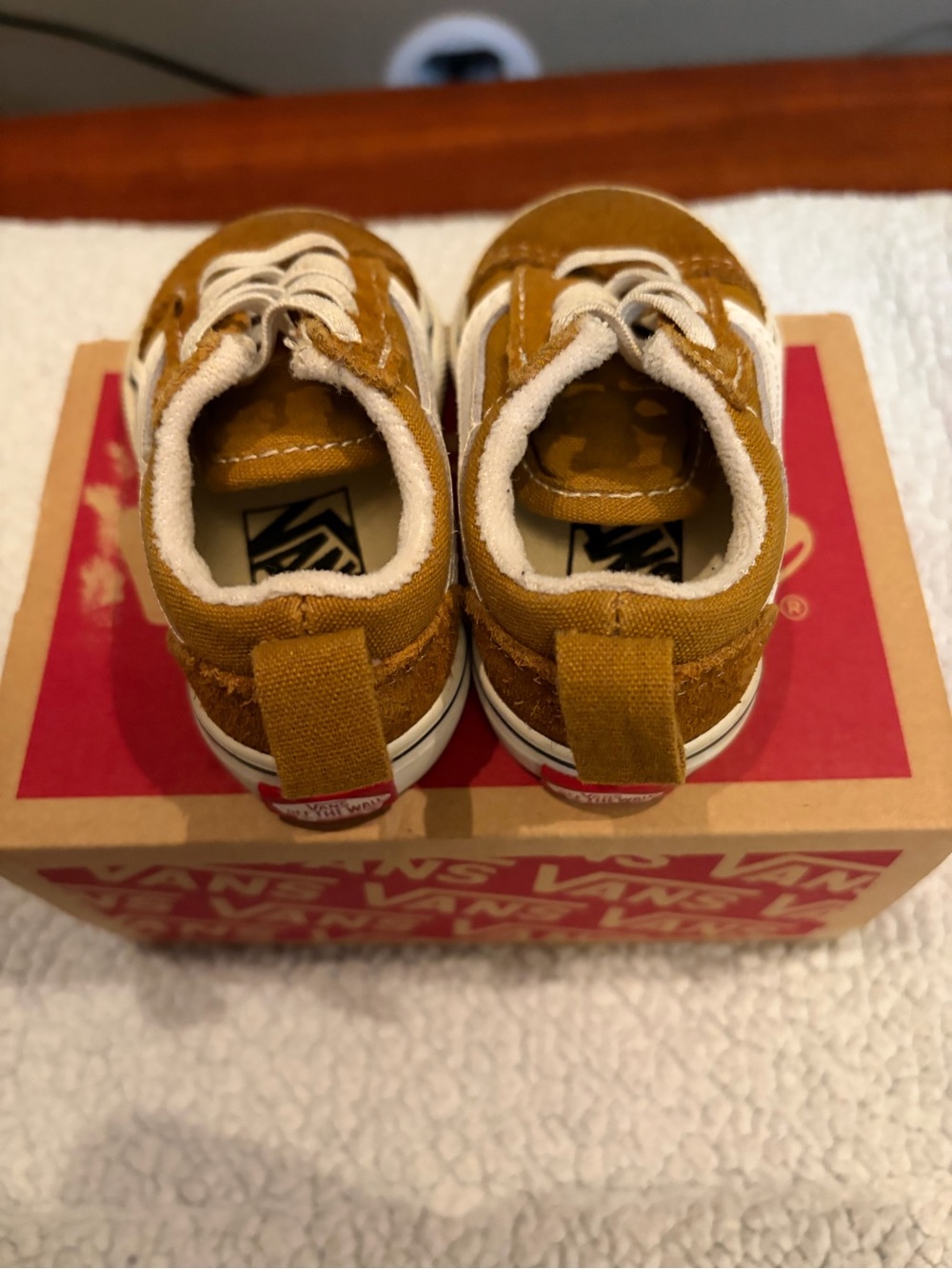 Vans Kids Theory Golden Suede Old Skool Toddler Sneakers - Picture 4 of 5